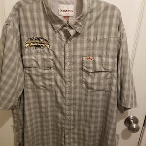 Simms Mens Pearlsnap Western style Shirt XXL